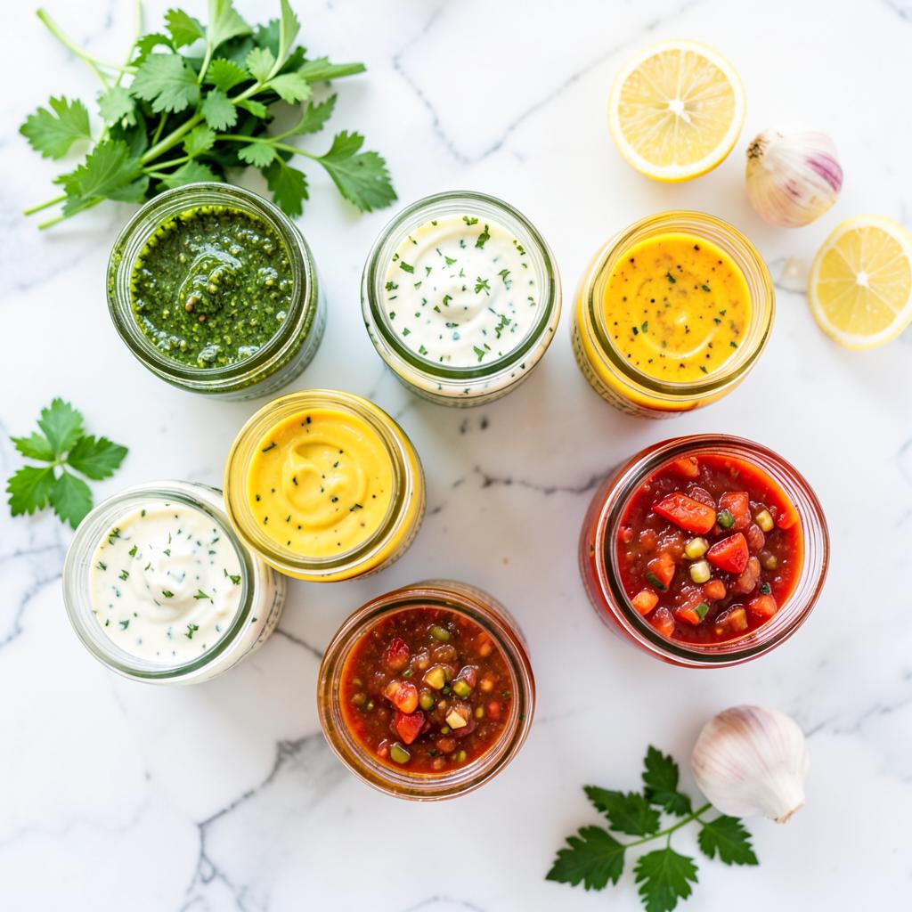 20 salsas caseras saludables y fáciles de preparar